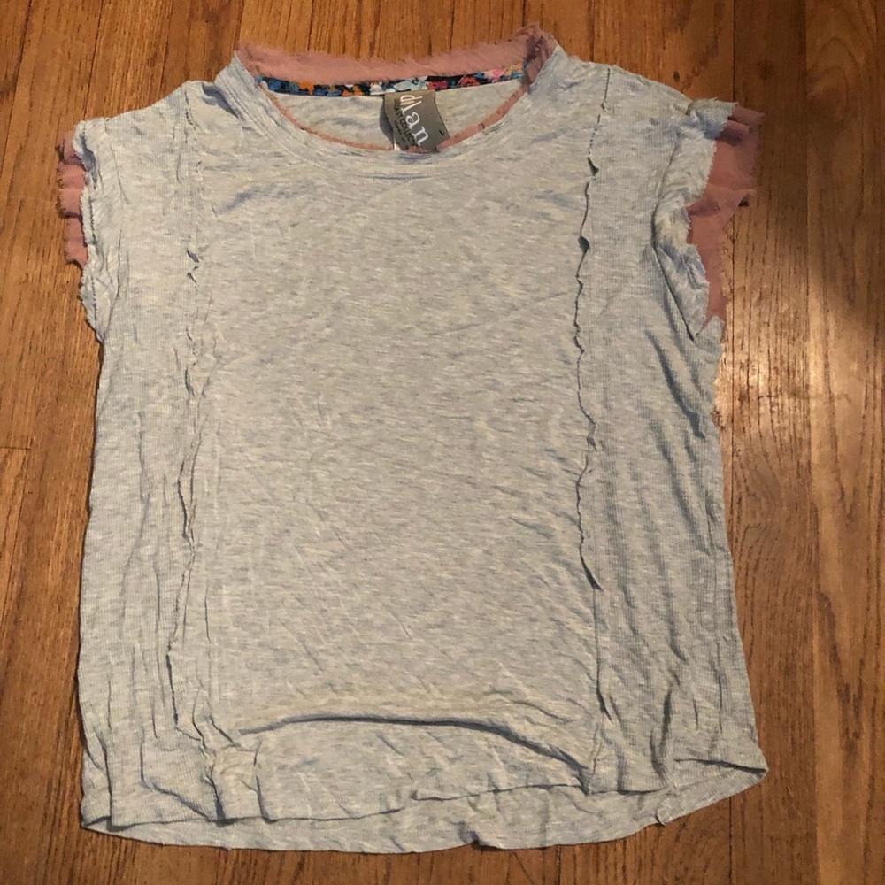 Anthropologie grey soft T-shirt